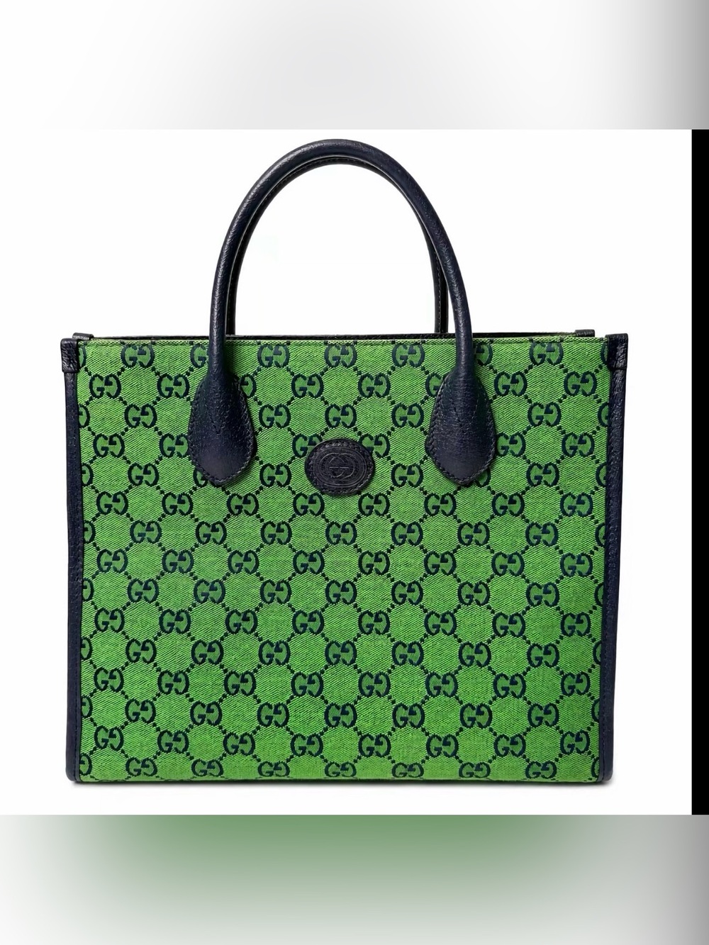Gucci Green GG Canvas Tote